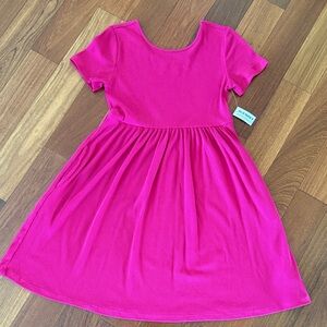 Old Navy Vibrant Pink Kids Casual Dress